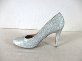 Kelly &amp; Katie Silver Glitter Pumps Heels Shoes Women&#39;s 8 (SW40) - £17.58 GBP