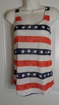 Arizona Jeans XS Racerback Patriotic Tank Top Blouse NEW without Tag - £7.52 GBP