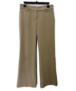 Focus 2000 Petite Womens 8P Tan Classic Dress Pants With Slimming Inside... - £9.55 GBP