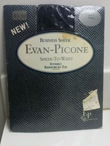 Vintage Evan-Picone Business Sheer Hosiery Pantyhose Hosiery》Navy》Size A... - £9.33 GBP