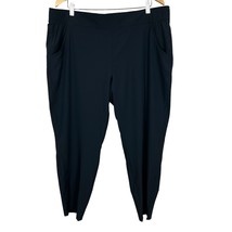 EDDIE BAUER Traveler Pants Womens XL Black Pull On Elastic Waist Stretch... - £23.55 GBP