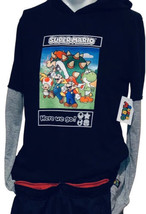 Super Mario Hoodie Boys XL 14/16 Double Layered Video Game Graphic NWT - $23.14