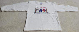 Rare 90s Vintage Baby GUESS JEANS USA White Long Sleeve T Shirt Size XL - $14.90