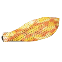 a lot of  TWO Python Print-on Tilapia Fish Leather Skins Metallic Glitte... - $10.40