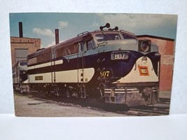 Railroad Postcard Wabash 807 Locomotive Steam Train Audio Visual Decatur ILL - £6.32 GBP