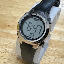 Armitron Quartz Watch 45/7042 Lady Silver Black Digital Alarm Chrono New Battery - £13.62 GBP
