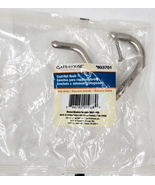 Gatehouse 2 Hook Satin Nickel Wall Coat Robe Clothes Hook 30-lb Capacity... - £6.29 GBP