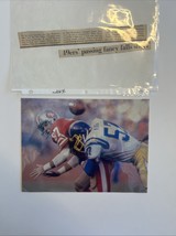 Dwight Clark Catches Ball From Joe Montana CMYK Newspaper Photo Print 11... - $20.00