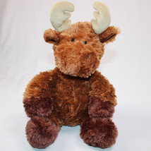 Aurora Moose Plush 12" Inch Brown Tan Stuffed Animal Toy VERY GOOD Super Cute - $10.56