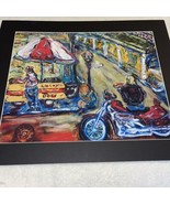 Peggy Diliberto Signed Art Poster New Orleans Seafood 24 x20 Matted Luck... - $99.00