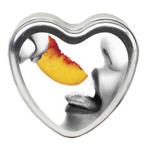 Candle 3 N 1 Heart Edible Peach 4.7 oz. - $17.83