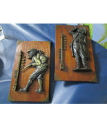 German Thermometers Wood Base Brass Sculpture 9 1/2 X 6 Pick 1^^ - $75.43 CAD