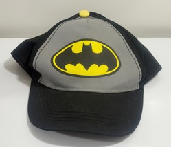 Batman Hat Cap Strap Back Youth Boys Kids Dc Comics Black Gray Logo - $6.92
