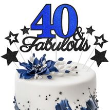 40 & Fabulous Cake Topper 40th Birthday Party Decor Black Rose Gold - €2,65 EUR 40 & Fabulous Cake Topper 40th Birthday Party Decor Black Rose Gold - €2,65 EUR