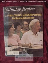 Saturday Review September 20 1975 Lifelong Learning Gene G. Gage Benjamin Demott - £6.90 GBP