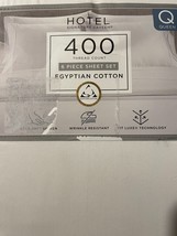Hotel Signature Egyptian Cotton Queen Sheet Set 6 piece 400 tc White (Re... - $38.61