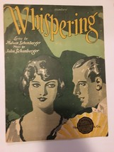 VINTAGE Sheet Music - Whispering by Malvin &amp; John Schonberger - 1920 - £103.09 GBP