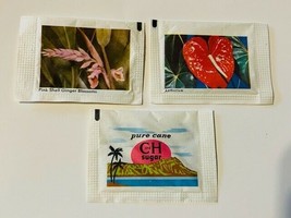 Hawaii CH sugar packet 1960s ephemera advertising flower lot C and H Pin... - $11.83