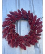 Wreath decor, handmade Wreath, Country Home Decorations, red Wreath, Wreath this - £58.77 GBP - £97.95 GBP