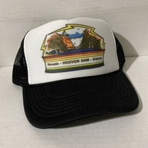 Vintage Hoover Dam Trucker Hat Nevada Cap Vacation Hat SnapBack Black Un... - $124.88 MXN