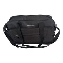 Eddie Bauer Laptop Bag Unisex Black Shoulder Messenger Strap Pocket Insu... - $18.16