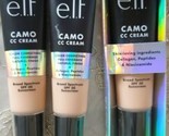 3-Pack e.l.f. Camo CC Cream (☝Opened Item) Foundation Light 210 N SPF 30  - £12.56 GBP