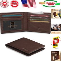 Sophisticated Slim Bifold Wallet for Men - RFID Protection &amp; Gift Box In... - $62.93 CAD