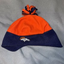 Denver Broncos Winter Knit Beanie Cap Orange - £9.19 GBP