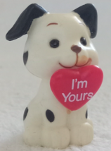 Valentines Day Figure DOG &quot;I&#39;m Yours&quot; Russ Berrie Miniatures 1980s Hong ... - £9.73 GBP