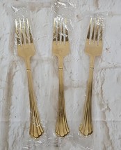 RETRONEU Gold Century Replacement Dinner Forks Goldplated Korea Flatware Lot/3 - $10.29