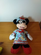Disney Minnie Mouse Stuffed Animal, 12in  Holiday Pajama Minnie Mouse, W... - $22.16
