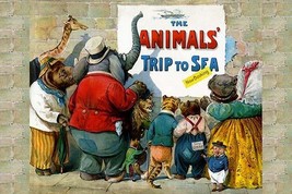 The Animals Trip to the Sea by G.H. Thompson - Art Print - £17.42 GBP+