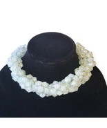 Couture Statement Faceted Acrylic Bead Choker Necklace Iridescent Green ... - $41.60 CAD