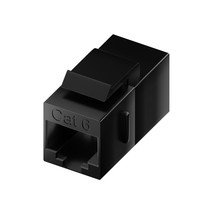 UNC Group C6-CPLR-BLK CAT6 RJ45 KEYSTONE IN-LINE COUPLER, BLK - $29.44