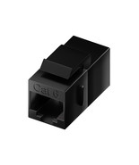 UNC Group C6-CPLR-BLK CAT6 RJ45 KEYSTONE IN-LINE COUPLER, BLK - $541.77 MXN