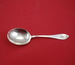 Antique Hammered by Shreve Sterling Silver Vegetable Serving Spoon 8 3/4&quot; - £178.33 GBP
