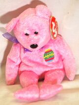 Ty Beanie Baby Eggs Bear Beanbag Plush Toy Swing &amp; Tush Tags n - $9.89