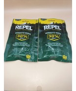 Lot (2) Repel Insect Repellent Mosquito Wipes 30% DEET, 15-ct EACH , 5x7... - $460.87 MXN