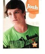 Josh Hutcherson teen magazine pinup clipping Tiger Beat green shirt - £2.75 GBP