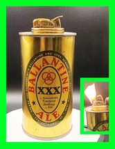 Full Size Vintage Ballantine Ale Beer Can With Evans Cigarette Lighter - Working - £51.95 GBP