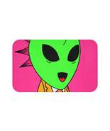 Pink Spiked Hair Gold Suit Alien Visitor Gold Suit Graphic Bath Mat - £41.34 GBP