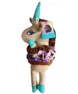 Afro Unicorn Soft Plush 4 Piece Hair Scrunchies Set With Plush Unicorn D... - $10.07