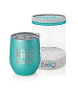 Swig Celebrations 12 Oz Wine - Does This Ring Make Me Look Engaged - Teal - $28.71