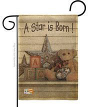 A Star is Born! Burlap - Impressions Decorative Garden Flag G165076-DB - £18.41 GBP
