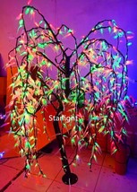 6.5ft RGB Color Change LED Willow Weeping Tree Christmas Wedding Home Ya... - £441.51 GBP
