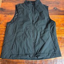 Zara Man Black Full Zip Lightweight Mock Neck Vest Puffer Gilet Mens XL - $35.64