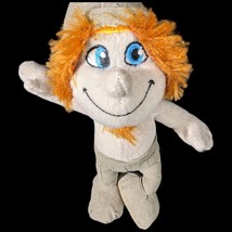 Smurfs Movie Hackus Naughty Stuffed Plush 8&quot; Animal Red Hair Brown Pants - £12.54 GBP