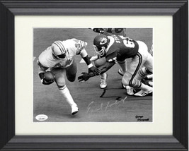 Earl Campbell signed Houston Oilers Vintage B&amp;W 8X10 Photo Custom Framing- JSA W - £99.06 GBP