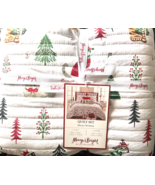 Meowy Christmas 3-Piece Multicolor Cats Microfiber Full/Queen Quilt Set ... - $68.80