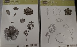 Stampin Up Raining Flowers Double Stamp Set - £17.10 GBP